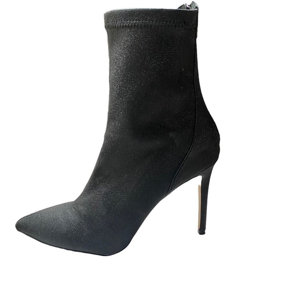 Jewel Badgley Mischka Heeled Bootie, Black Metallic. - Picture 6 of 12